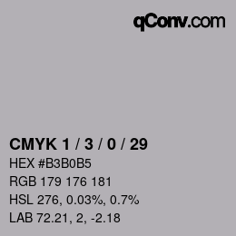 Farbcode: CMYK 1 / 3 / 0 / 29 | qconv.com