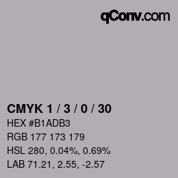 Color code: CMYK 1 / 3 / 0 / 30 | qconv.com