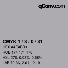 Color code: CMYK 1 / 3 / 0 / 31 | qconv.com