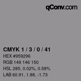 Color code: CMYK 1 / 3 / 0 / 41 | qconv.com