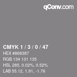 Color code: CMYK 1 / 3 / 0 / 47 | qconv.com