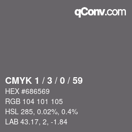 颜色代码: CMYK 1 / 3 / 0 / 59 | qconv.com
