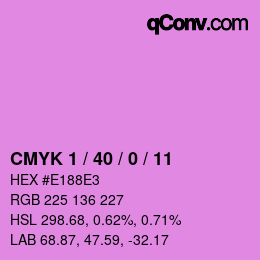 Color code: CMYK 1 / 40 / 0 / 11 | qconv.com
