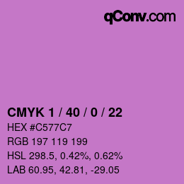 カラーコード: CMYK 1 / 40 / 0 / 22 | qconv.com
