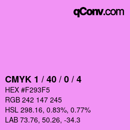 カラーコード: CMYK 1 / 40 / 0 / 4 | qconv.com