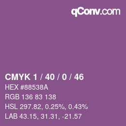 Color code: CMYK 1 / 40 / 0 / 46 | qconv.com