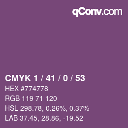 カラーコード: CMYK 1 / 41 / 0 / 53 | qconv.com