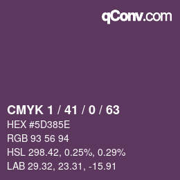 カラーコード: CMYK 1 / 41 / 0 / 63 | qconv.com