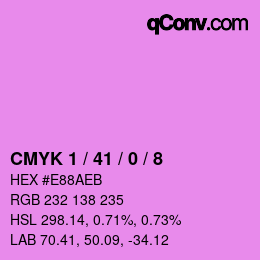 Color code: CMYK 1 / 41 / 0 / 8 | qconv.com