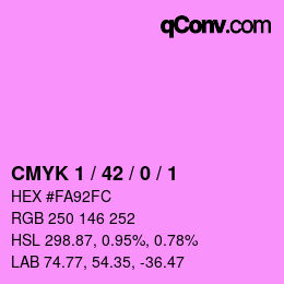 颜色代码: CMYK 1 / 42 / 0 / 1 | qconv.com
