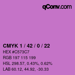 Color code: CMYK 1 / 42 / 0 / 22 | qconv.com