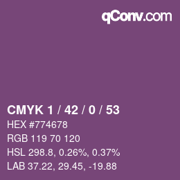 カラーコード: CMYK 1 / 42 / 0 / 53 | qconv.com