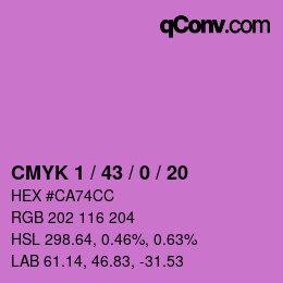 Color code: CMYK 1 / 43 / 0 / 20 | qconv.com