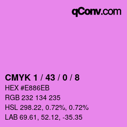 Farbcode: CMYK 1 / 43 / 0 / 8 | qconv.com