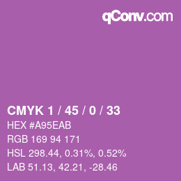 Code couleur: CMYK 1 / 45 / 0 / 33 | qconv.com
