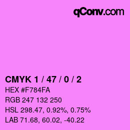 カラーコード: CMYK 1 / 47 / 0 / 2 | qconv.com