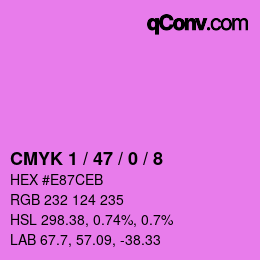 Color code: CMYK 1 / 47 / 0 / 8 | qconv.com