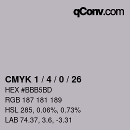 Color code: CMYK 1 / 4 / 0 / 26 | qconv.com