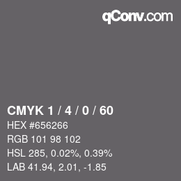 颜色代码: CMYK 1 / 4 / 0 / 60 | qconv.com