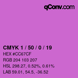 Color code: CMYK 1 / 50 / 0 / 19 | qconv.com