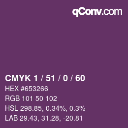 カラーコード: CMYK 1 / 51 / 0 / 60 | qconv.com