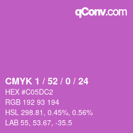 Color code: CMYK 1 / 52 / 0 / 24 | qconv.com