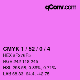 Color code: CMYK 1 / 52 / 0 / 4 | qconv.com