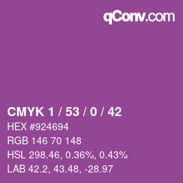 Color code: CMYK 1 / 53 / 0 / 42 | qconv.com