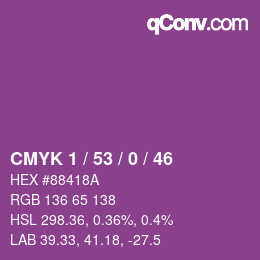 Color code: CMYK 1 / 53 / 0 / 46 | qconv.com