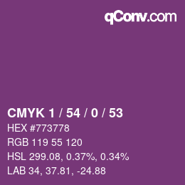 カラーコード: CMYK 1 / 54 / 0 / 53 | qconv.com