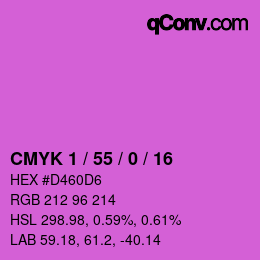 Color code: CMYK 1 / 55 / 0 / 16 | qconv.com