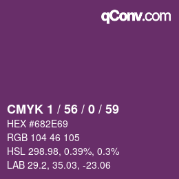 颜色代码: CMYK 1 / 56 / 0 / 59 | qconv.com