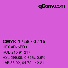 Color code: CMYK 1 / 58 / 0 / 15 | qconv.com