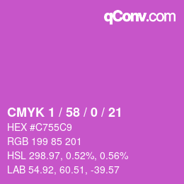 Color code: CMYK 1 / 58 / 0 / 21 | qconv.com