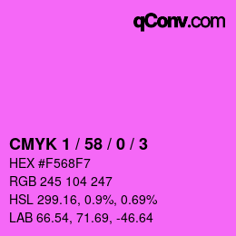 Color code: CMYK 1 / 58 / 0 / 3 | qconv.com
