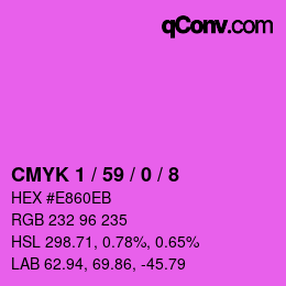 Color code: CMYK 1 / 59 / 0 / 8 | qconv.com
