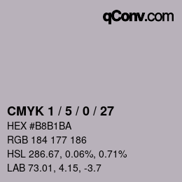 Color code: CMYK 1 / 5 / 0 / 27 | qconv.com