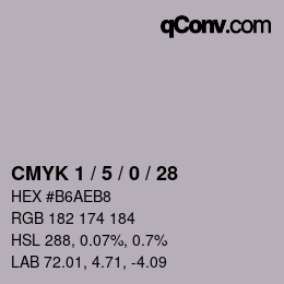 Color code: CMYK 1 / 5 / 0 / 28 | qconv.com