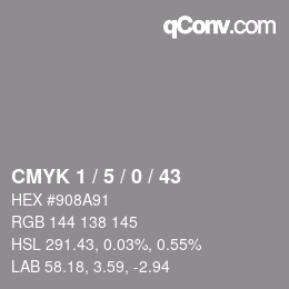 Color code: CMYK 1 / 5 / 0 / 43 | qconv.com