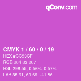 Color code: CMYK 1 / 60 / 0 / 19 | qconv.com