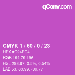 Color code: CMYK 1 / 60 / 0 / 23 | qconv.com