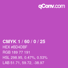 Color code: CMYK 1 / 60 / 0 / 25 | qconv.com