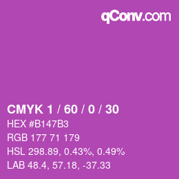 Color code: CMYK 1 / 60 / 0 / 30 | qconv.com