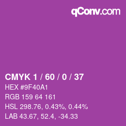 Color code: CMYK 1 / 60 / 0 / 37 | qconv.com
