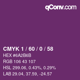 颜色代码: CMYK 1 / 60 / 0 / 58 | qconv.com