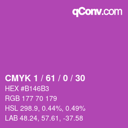 Color code: CMYK 1 / 61 / 0 / 30 | qconv.com