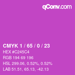 Color code: CMYK 1 / 65 / 0 / 23 | qconv.com