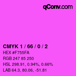 Color code: CMYK 1 / 66 / 0 / 2 | qconv.com