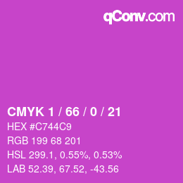 Color code: CMYK 1 / 66 / 0 / 21 | qconv.com