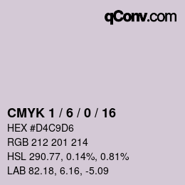 Color code: CMYK 1 / 6 / 0 / 16 | qconv.com